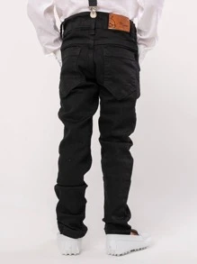 Toddler Boy Two-piece Outfits - màu đen - Xem 5