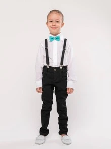 Toddler Boy Two-piece Outfits - màu đen - Xem 4