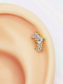 Stud Earrings - 金色 - 查看 1