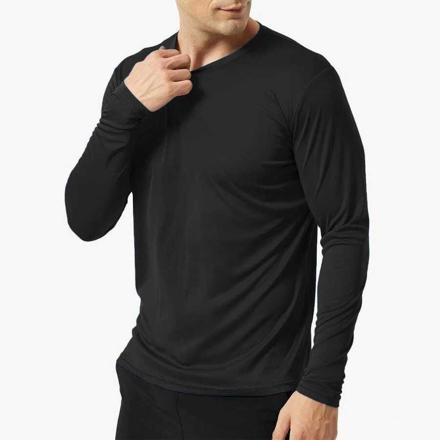 Slim Fitness SLM Men T-Shirts & Tanks - Black - View 1