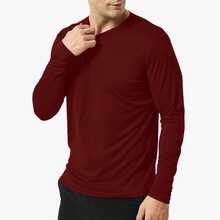 Slim Fitness SLM Men T-Shirts & Tanks - Burgundy - View 2