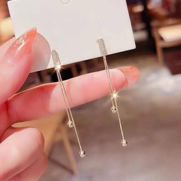 Rhinestone Decor Earrings