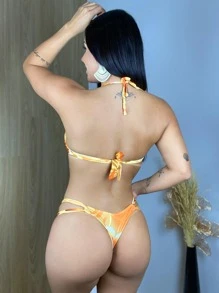 Women Bikini Sets - 黃色 - 查看 2