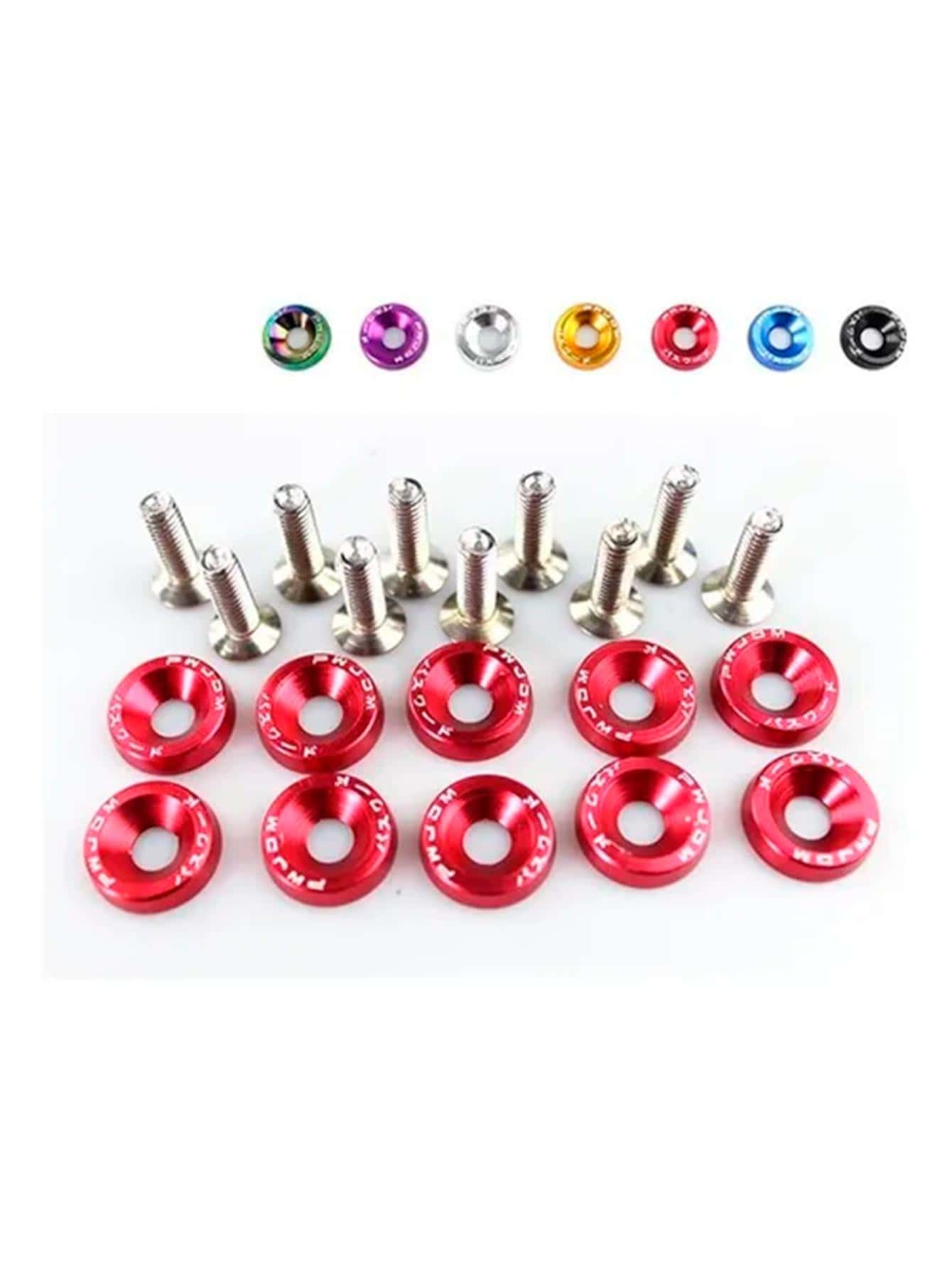 Tornilleria Motor JDM Washers Password Tuning Headers Deportivo Vmingo Mexico - Rojo - Ver 1