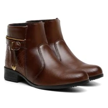 Women Fashion Boots - Rỉ Nâu - Xem 4