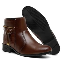 Women Fashion Boots - Rỉ Nâu - Xem 3