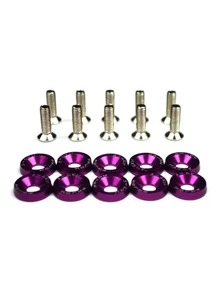 Tornilleria Motor JDM  Washers Password Tuning Headers Deportivo Vmingo Mexico - Morado - Ver 1