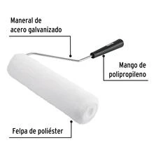 Rodillo para pintar 9 x 3/8" superficies lisas pretul ropi-910p 28033 - A - Ver 2