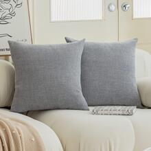 1 housse de coussin décorative grise claire à motif étoilé (noyau de coussin non inclus), housse de coussin carrée en chenille à la mode et moderne, convient pour une utilisation quotidienne à la maison, sur un canapé, dans une chambre, dans une voiture comme coussin lombaire et coussin, toutes saisons