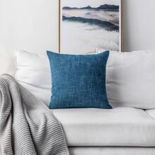 One Navy Blue Starry Decorative Pillowcase (Pillow Core Not Included), Fashionable Modern Square Chenille Cushion Cover, Suitable For Daily Use In Home, Sofa, Bedroom, Car Seat, All Seasons - Blue - View 4