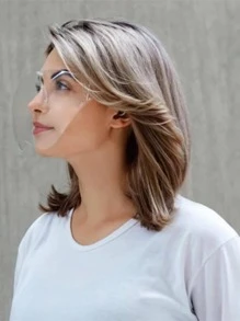 Face Shield Full Face Protective Cover Goggles - White - View 2