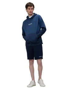 Sudadera Para Hombre  Con Gorro - Azul - Ver 4