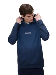 Sudadera Para Hombre  Con Gorro - Azul - Ver 1