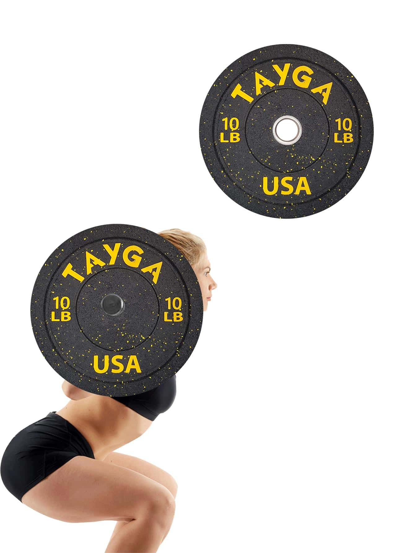 Pair Of 2" Hi Temp 10 Lb. Cross-Country Whipping Discs (4.5 Kg Each) TAYGA Rubber-Coated Steel