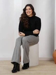 Women Pants - 淺灰色 - 查看 6