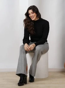 Women Pants - 淺灰色 - 查看 2