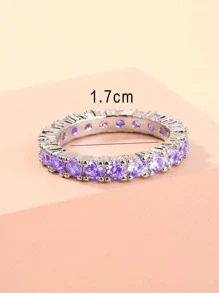 Nooxian 1 vòng trang trí đá khối Zirconia - Nhiều màu - Xem 4
