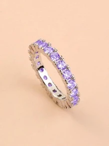 Nooxian 1 vòng trang trí đá khối Zirconia - Nhiều màu - Xem 3