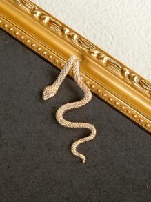 1個女性時尚簡約蛇形後掛耳環