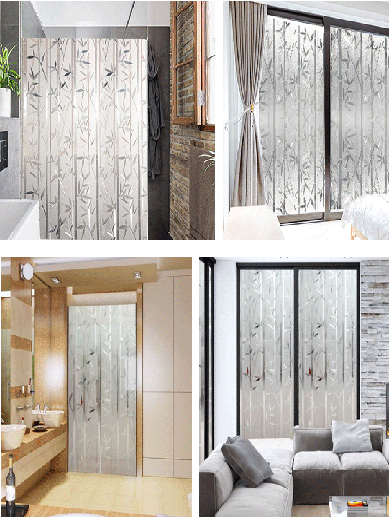 1roll Window Privacy Film Stained Glass Window Film Mosaic Static Cling