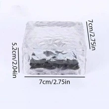 1pc ABS Solar Lawn Lamp, Modern Geometric Design Solar Pathway Light For Outdoor, Outdoor Garden Lighting For Pathway, Yard, Patio - Yellow - View 7