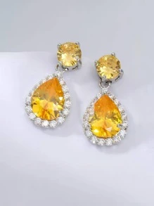 水滴裝飾耳環 - 彩色 - 查看 3