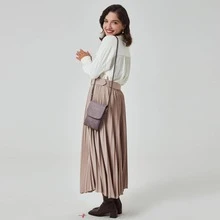BOSTANTEN Leather Small Crossbody Bags for Women Designer Cell Phone Bag Wallet Purses Adjustable Strap - 紫色 - 查看 2