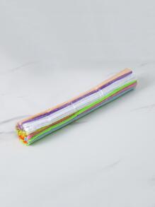 100片/套 随机色涤纶毛毡，现代混色毛毡 DIY 手工艺品，适合家庭使用 - 彩色 - 查看 6