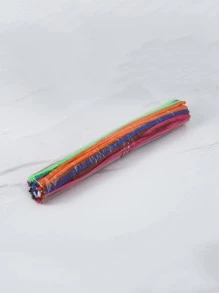 100片/套 随机色涤纶毛毡，现代混色毛毡 DIY 手工艺品，适合家庭使用 - 彩色 - 查看 5
