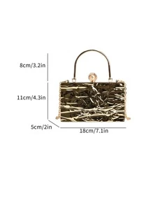 Túi xách vuông nhỏ phong cách công sở thường ngày nhẹ, chất liệu thời trang, họa tiết đá nứt vàng, ví nhỏ đơn cầm tay tiện lợi, phù hợp đi làm, hoạt động ngoài trời, du lịch, nghỉ dưỡng và các dịp khác, dành cho nữ, quý cô, nhân viên văn phòng. Túi nhựa dập nổi mềm phong cách Bohemian thời trang này cũng phù hợp cho thanh thiếu niên, phụ nữ, sinh viên đại học, người mới đi làm và nhân viên văn phòng, là lựa chọn lý tưởng cho văn phòng, trường đại học, công việc, kinh doanh, đi làm, hoạt động ngoài trời, du lịch, dã ngoại. - Vàng - Xem 8