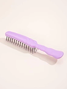 1pc Straight Hair Styling Comb - Purple - View 4