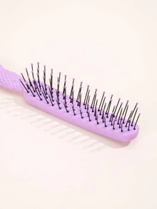1pc Straight Hair Styling Comb - Purple - View 3