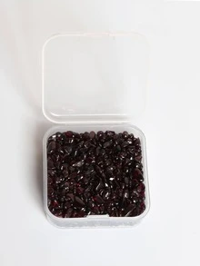 1 Caja De Gravilla De Ágata De Cristal Natural Hermosa De Colores Mezclados Sin Poroshecha A Mano Para Fabricación De Joyas Diy - Caja de grava no porosa rosa natural - Ver 5