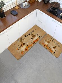 1pc Gonk Pattern Anti-slip Rug, Modern Polyester Floor Mat For Home - Multicolor - View 3