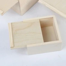 1 hộp đựng đồ để bàn bằng gỗ, hộp đựng đồ đa năng hiện đại cho gia đình - Màu be - Xem 2