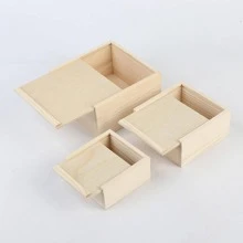 1 hộp đựng đồ để bàn bằng gỗ, hộp đựng đồ đa năng hiện đại cho gia đình - Màu be - Xem 8