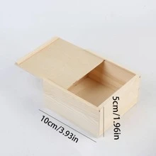 1 hộp đựng đồ để bàn bằng gỗ, hộp đựng đồ đa năng hiện đại cho gia đình - Màu be - Xem 9