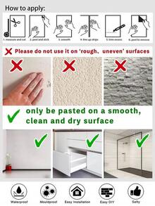 1 cuộn THÚ CƯNG Miếng Dán Bếp, Tối Giản Màu Chống Thấm Dầu Chống Dầu Decal Dán Tường Nhà Bếp Cho Nhà Bếp - Xám - Xem 10