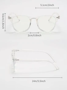 2pairs Square Frame Eyeglasses Clear Lens for Everyday Wear - Multicolor - View 5