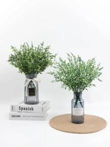 1入組塑料人造花花束，現代人造花束，，婚禮裝飾 - 玫紅色 - 查看 2