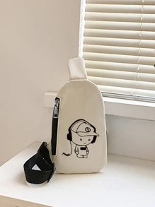 兒童滌綸單肩包卡通人物圖案