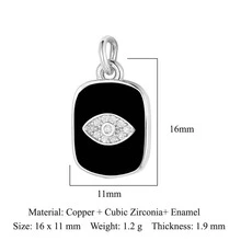 Cubic Zirconia Eye Decor DIY Pendant - Western style - View 2