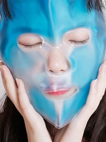 1pc PVC Eye Cover, Minimalist Blue Sleep Mask For Bedroom For Summer And For Outdoor,Sport,Travel,Kitchen,Bedroom,School,Office,And For Woman,Man,Children,Adult