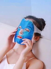 1pc PVC Eye Cover, Minimalist Blue Sleep Mask For Bedroom For Summer And For Outdoor,Sport,Travel,Kitchen,Bedroom,School,Office,And For Woman,Man,Children,Adult