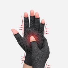 1pair Grey Arthritis Gloves, Modern Anti-slip Breathable Gloves For Pain
