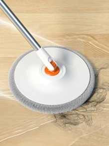 1入組滌綸拖把，現代主義圓形家用吸水拖把 - 灰色 - 查看 6