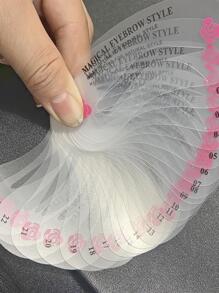 眉笔，24 件硅胶眉笔眉毛模板眉卡眉毛贴纸画眉神器眉毛修饰模板塑形模板眉卡，化妆，便宜，房间装饰，梳妆台，旅行，卧室，化妆配件 - 彩色 - 查看 3