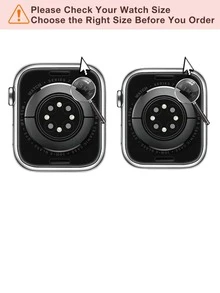 1入組黑色編織細節休閒織物錶帶38/40/41/42/44/45/49mm,適用於Apple Watch4/5/6/7/8/SE/Ultra - 彩色 - 查看 3