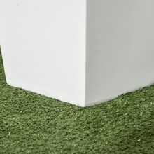 Outsunny 2-Pack MgO Flower Pots with Drainage Hole, Outdoor Planters - White - View 8