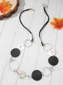 Collar decorativo redondo - Negro - Ver 2